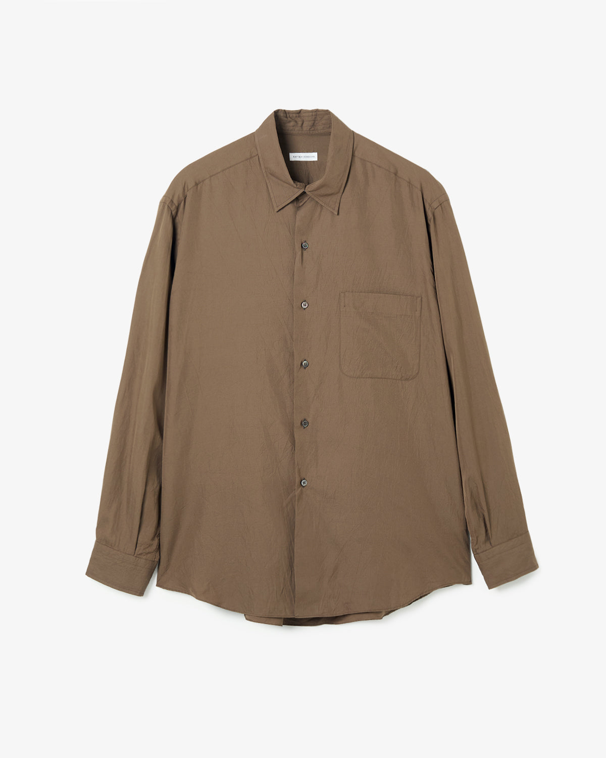 COTTON SILK REGULAR COLLAR SHIRT