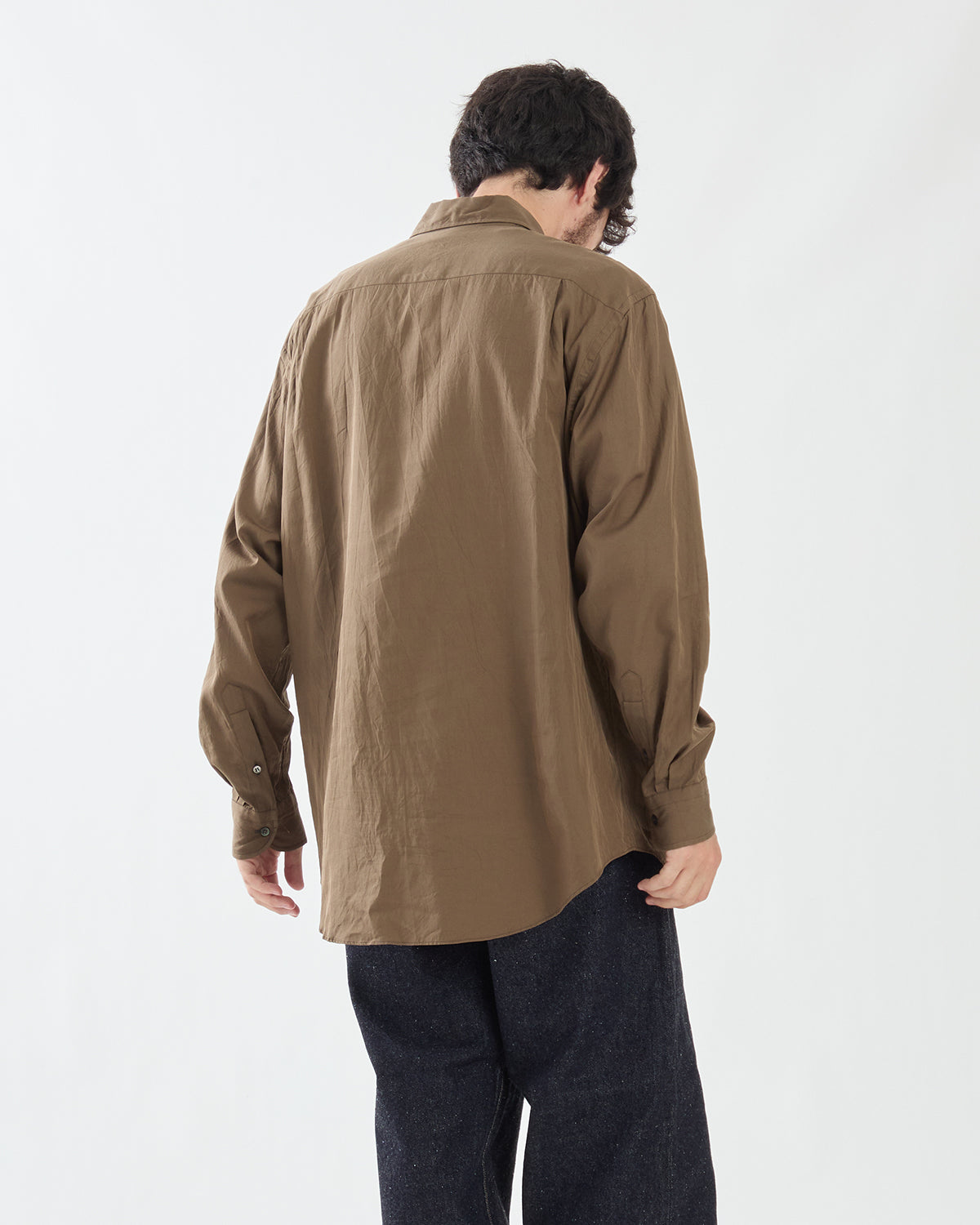 COTTON SILK REGULAR COLLAR SHIRT