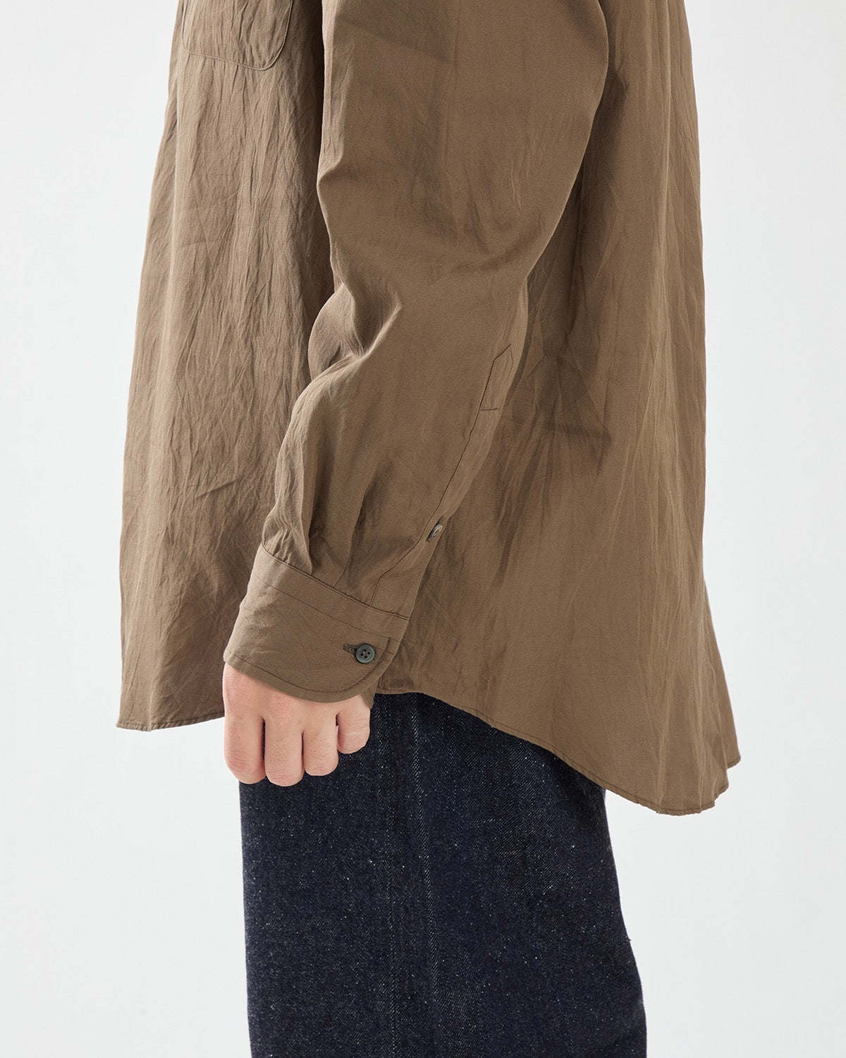 COTTON SILK REGULAR COLLAR SHIRT