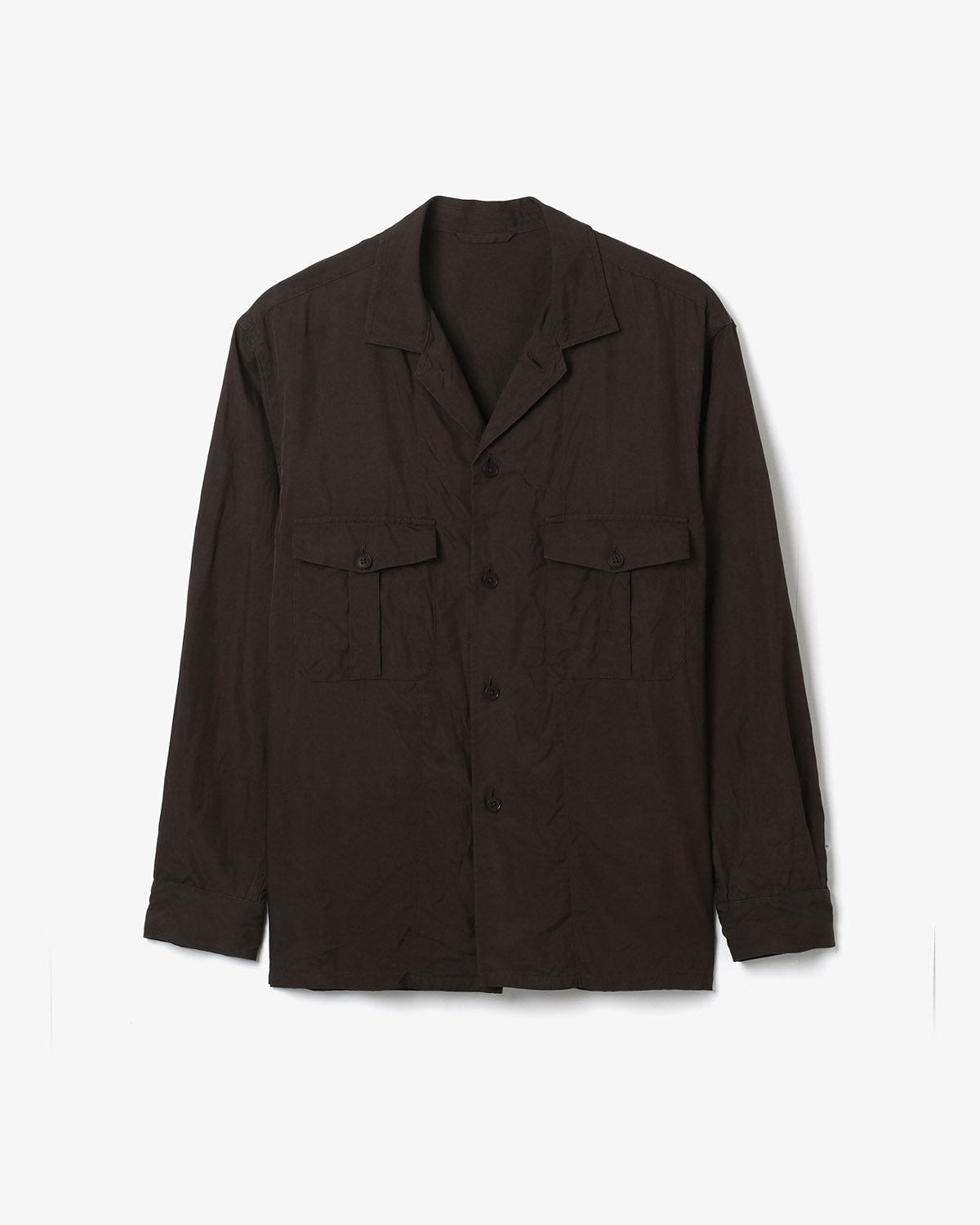 SILK MILITARY SHIRT JACKET