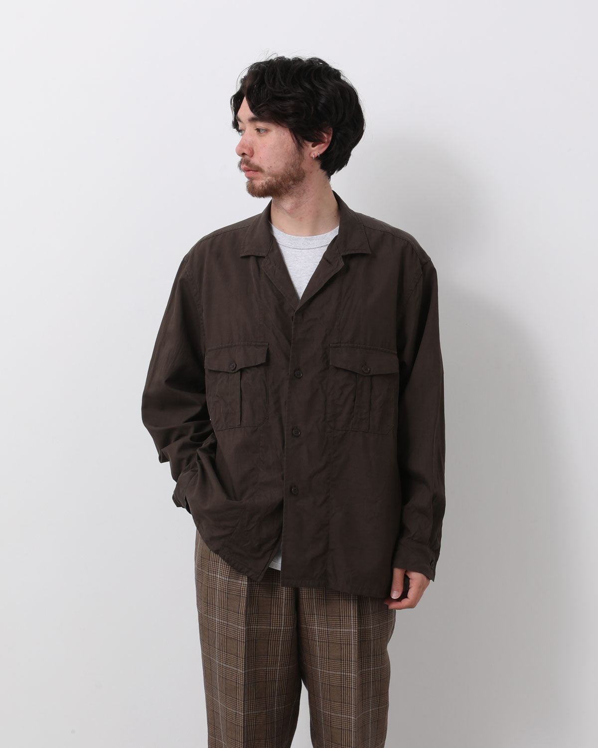 SILK MILITARY SHIRT JACKET