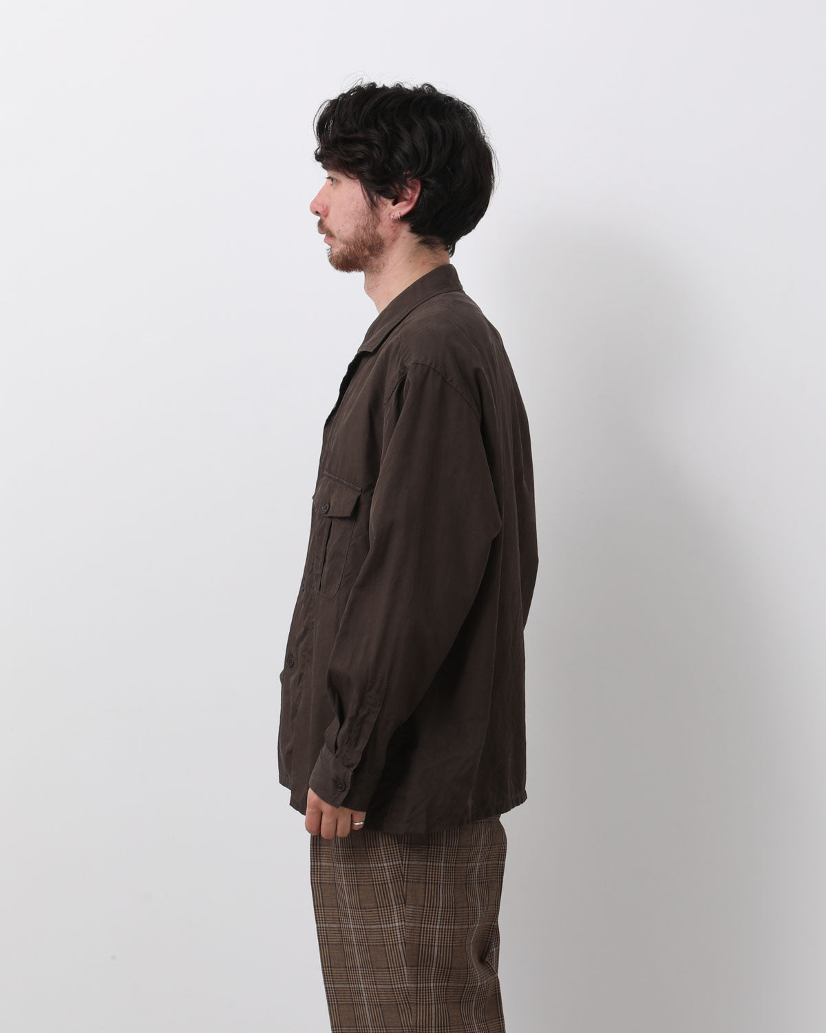 SILK MILITARY SHIRT JACKET