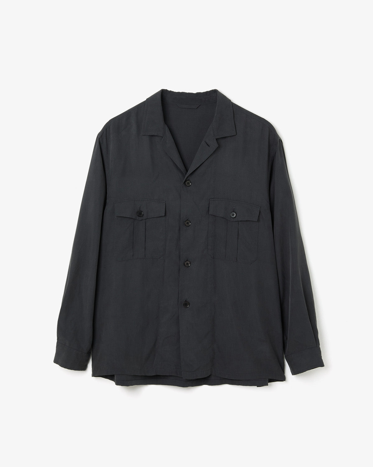 SILK MILITARY SHIRT JACKET