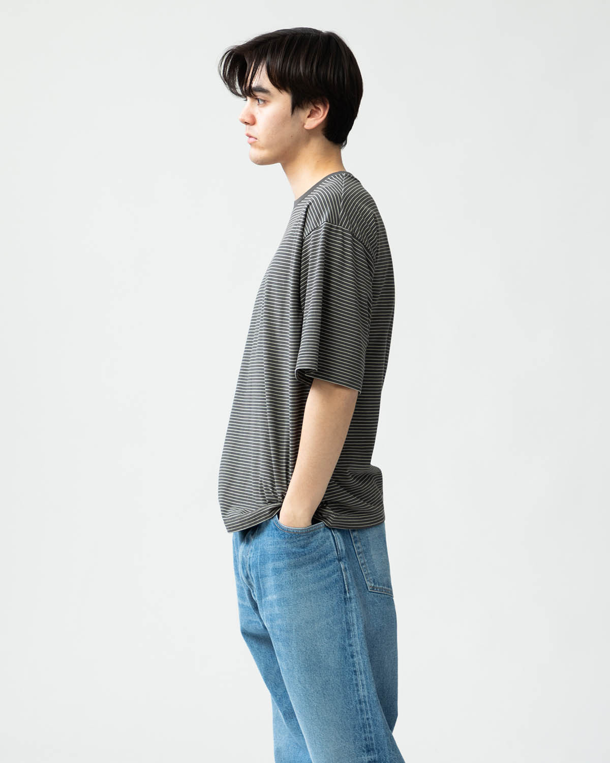 HARD TWISTED BORDER JERSEY S/S TEE