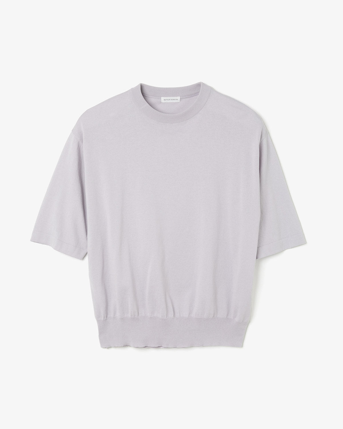 COTTON KNIT HIGH-GAUGE TEE
