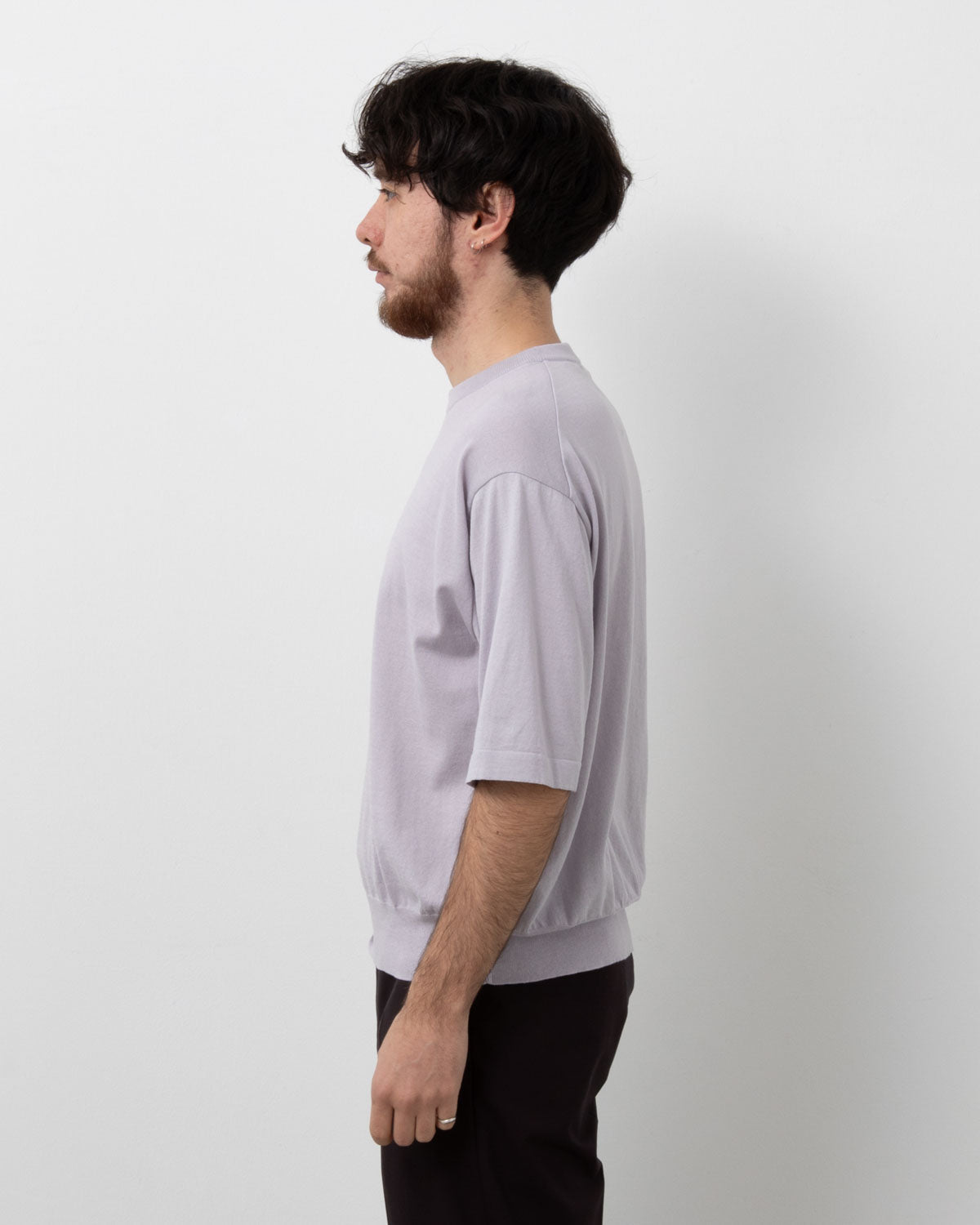 COTTON KNIT HIGH-GAUGE TEE