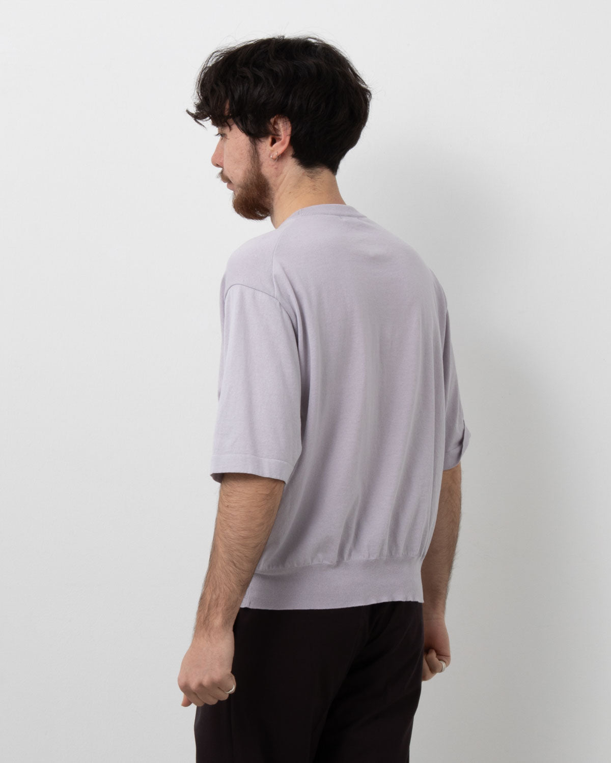 COTTON KNIT HIGH-GAUGE TEE