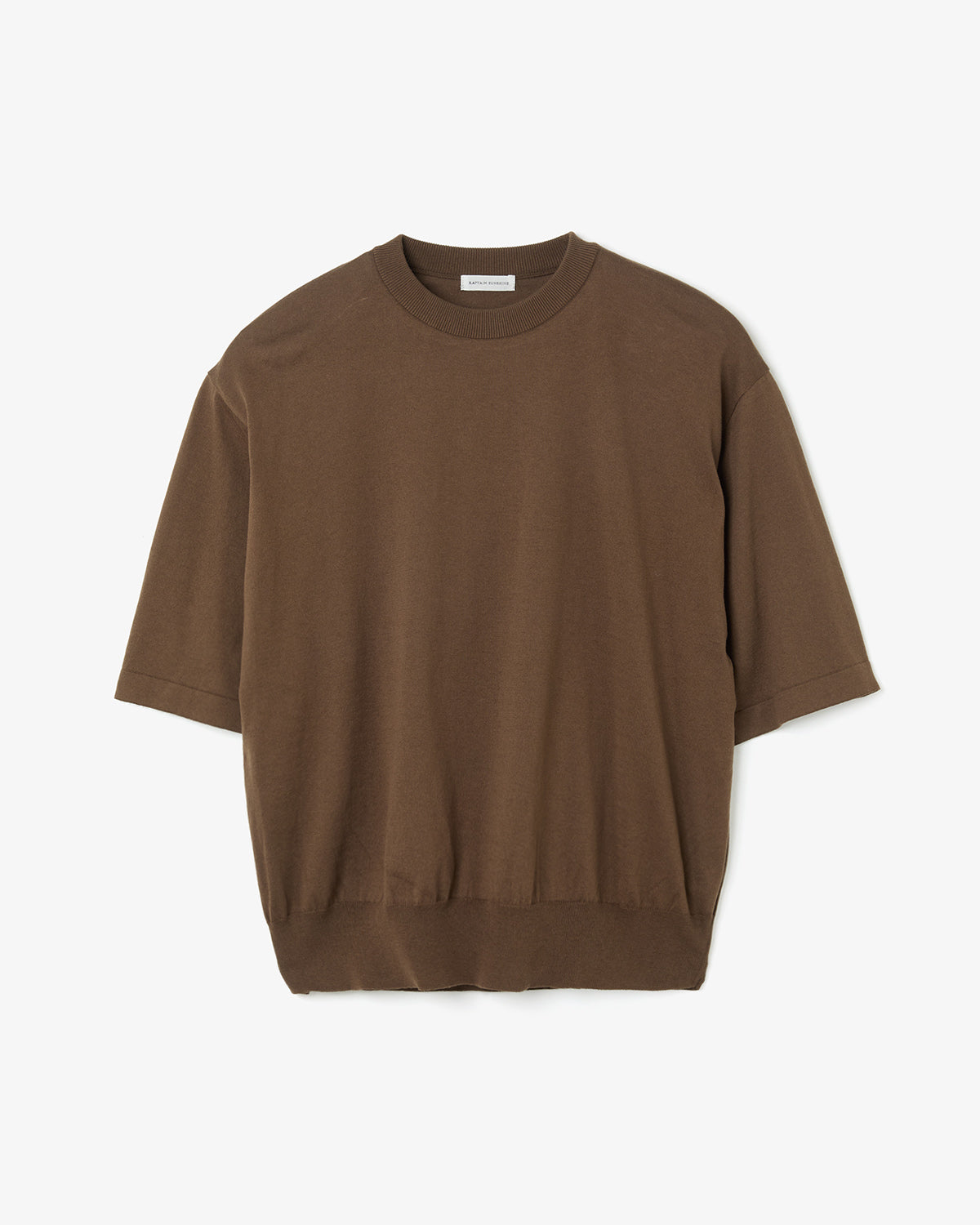 COTTON KNIT HIGH-GAUGE TEE