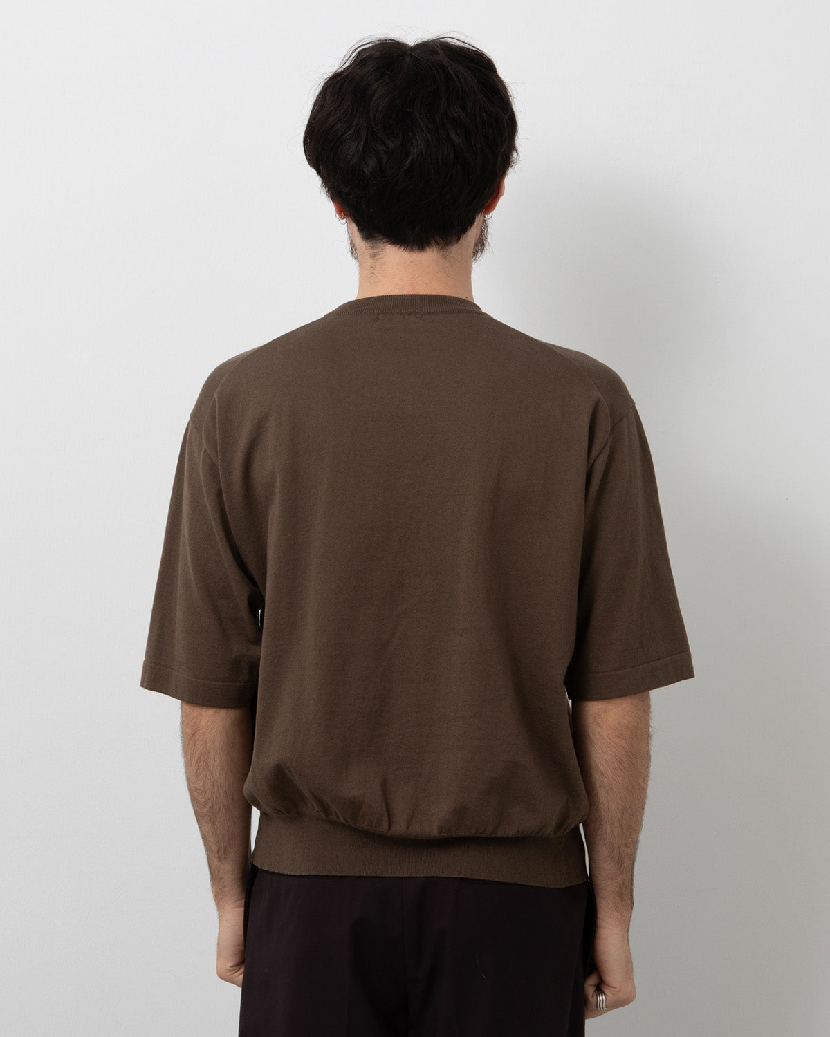 COTTON KNIT HIGH-GAUGE TEE