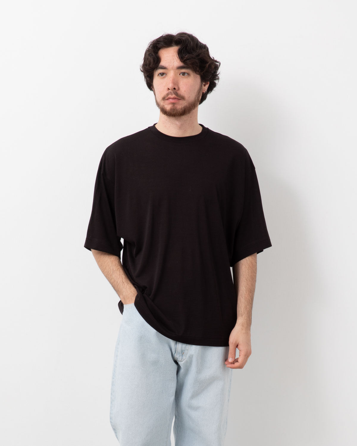 ALL SILK HALF-SLEEVE TEE
