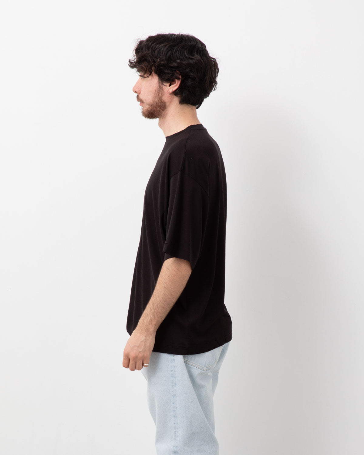 ALL SILK HALF-SLEEVE TEE