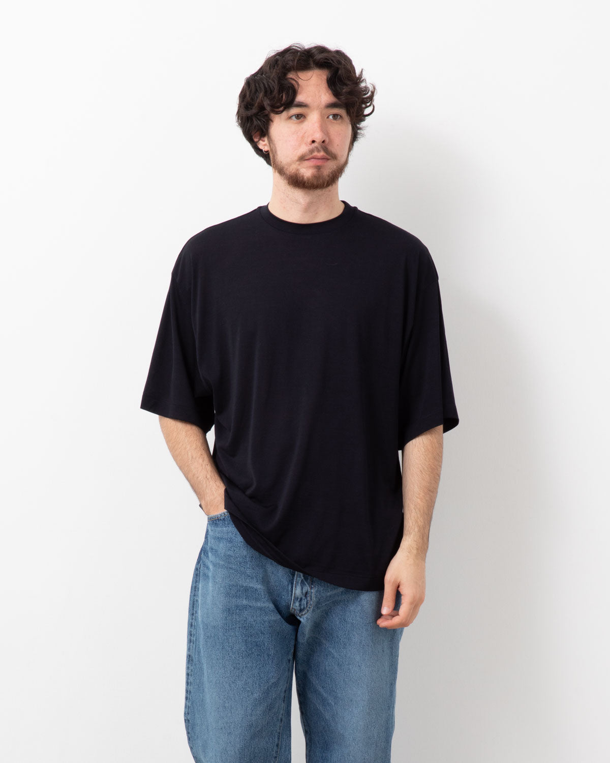 ALL SILK HALF-SLEEVE TEE