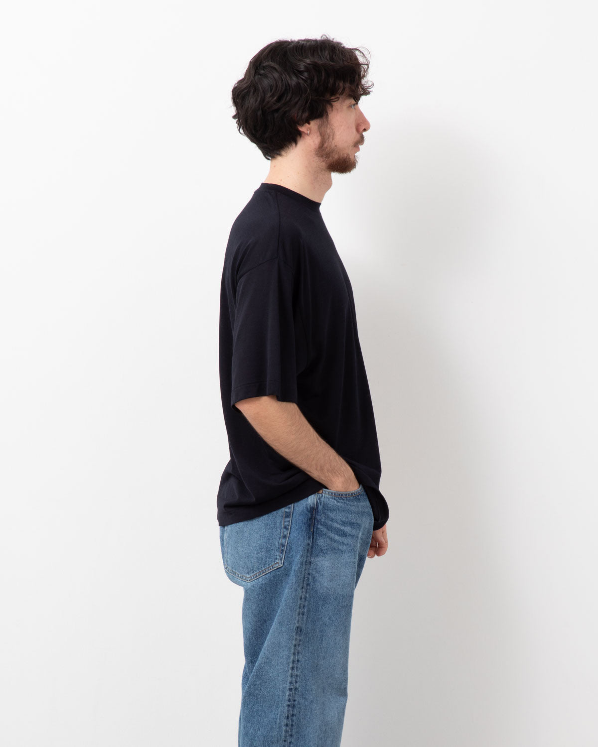 ALL SILK HALF-SLEEVE TEE
