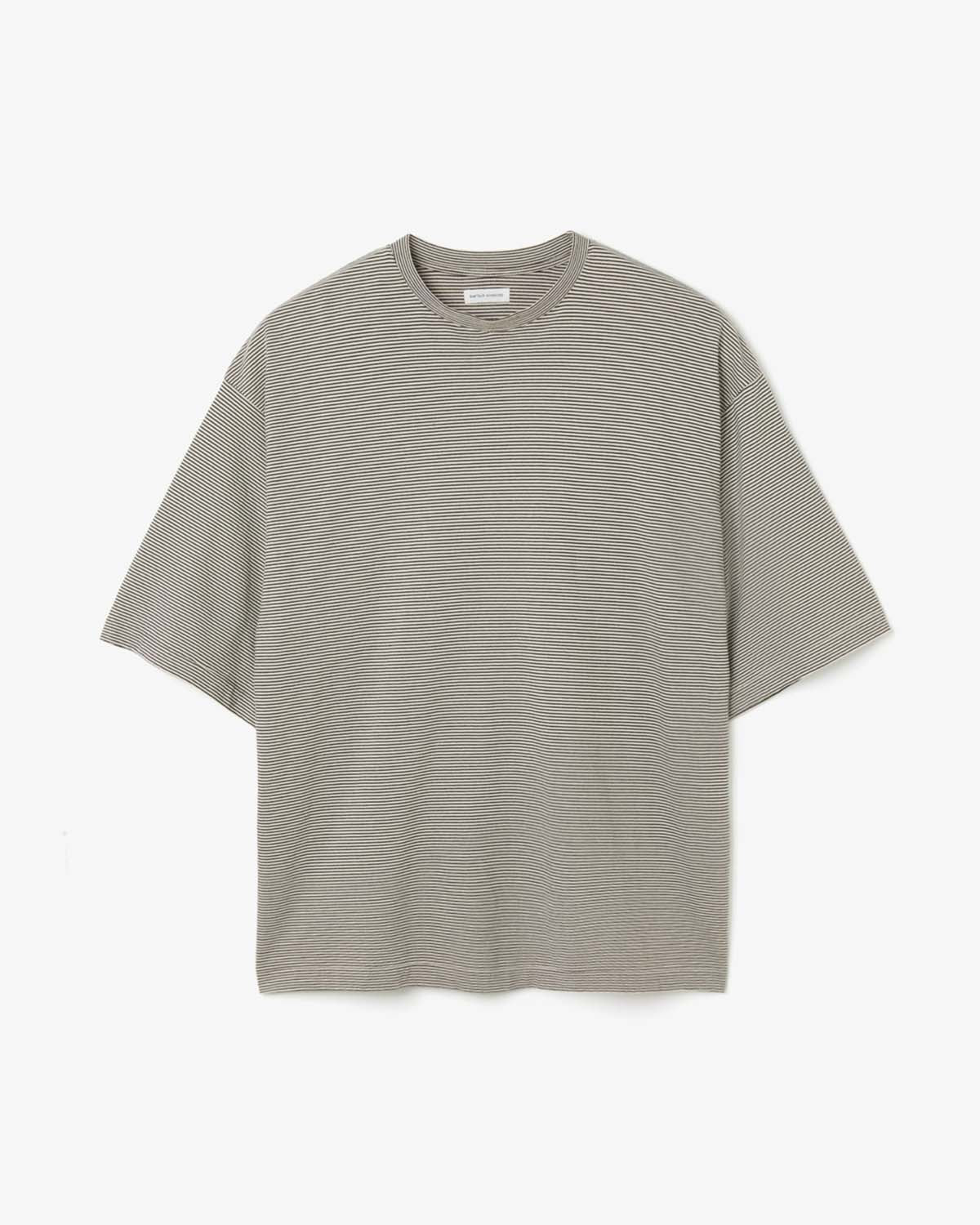 HARD TWISTED STRIPE JERSEY HALF-SLEEVE TEE