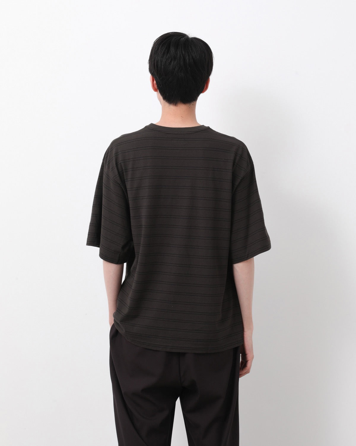 HARD TWISTED STRIPE JERSEY HALF-SLEEVE TEE for COVERCHORD