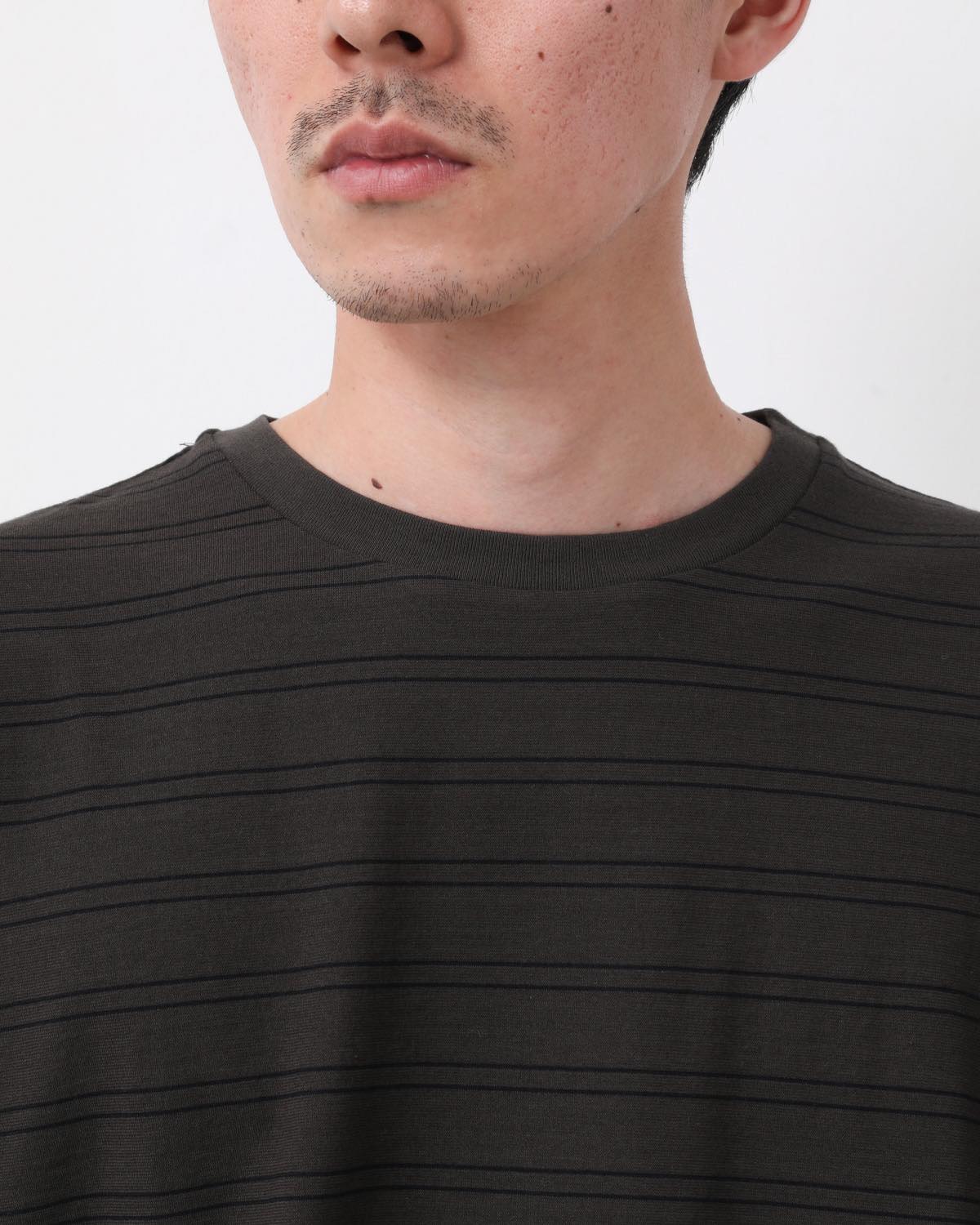 HARD TWISTED STRIPE JERSEY HALF-SLEEVE TEE for COVERCHORD