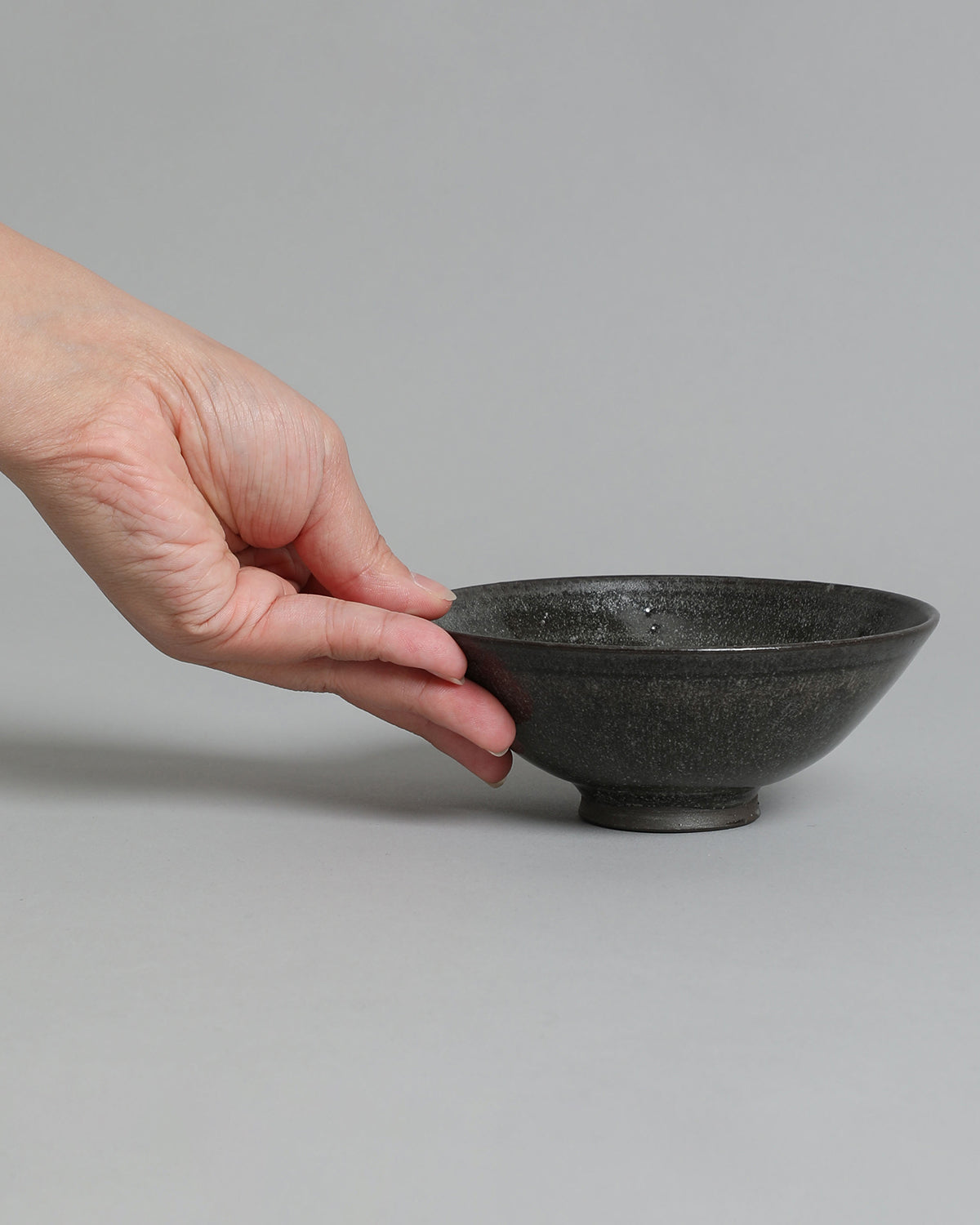 RICE BOWL M - LINE PATTERN BLUE BLACK