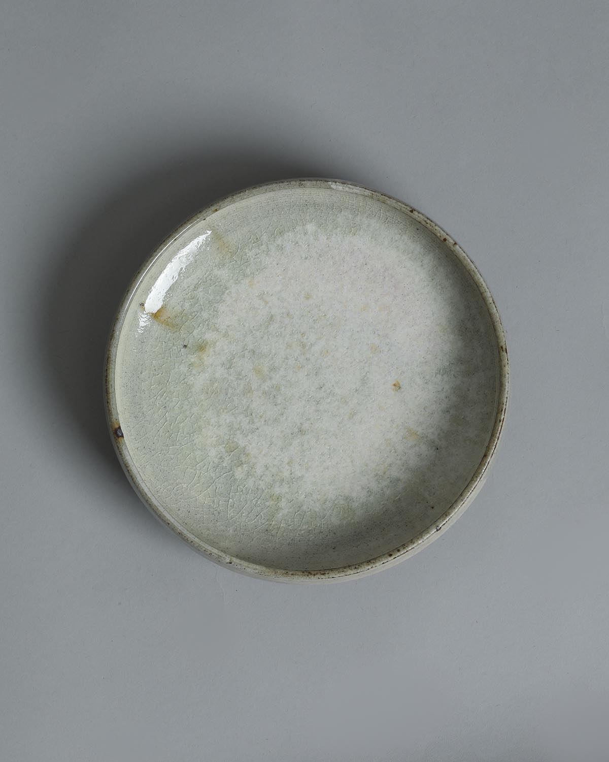 5-INCH FLAT BOWL - ASH GLAZE