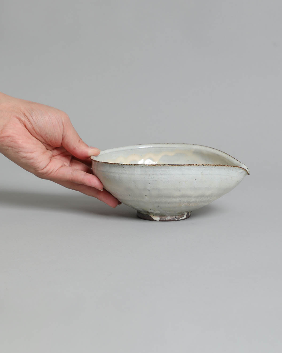 5-INCH KATAKUCHI BOWL - WHITE GLAZE