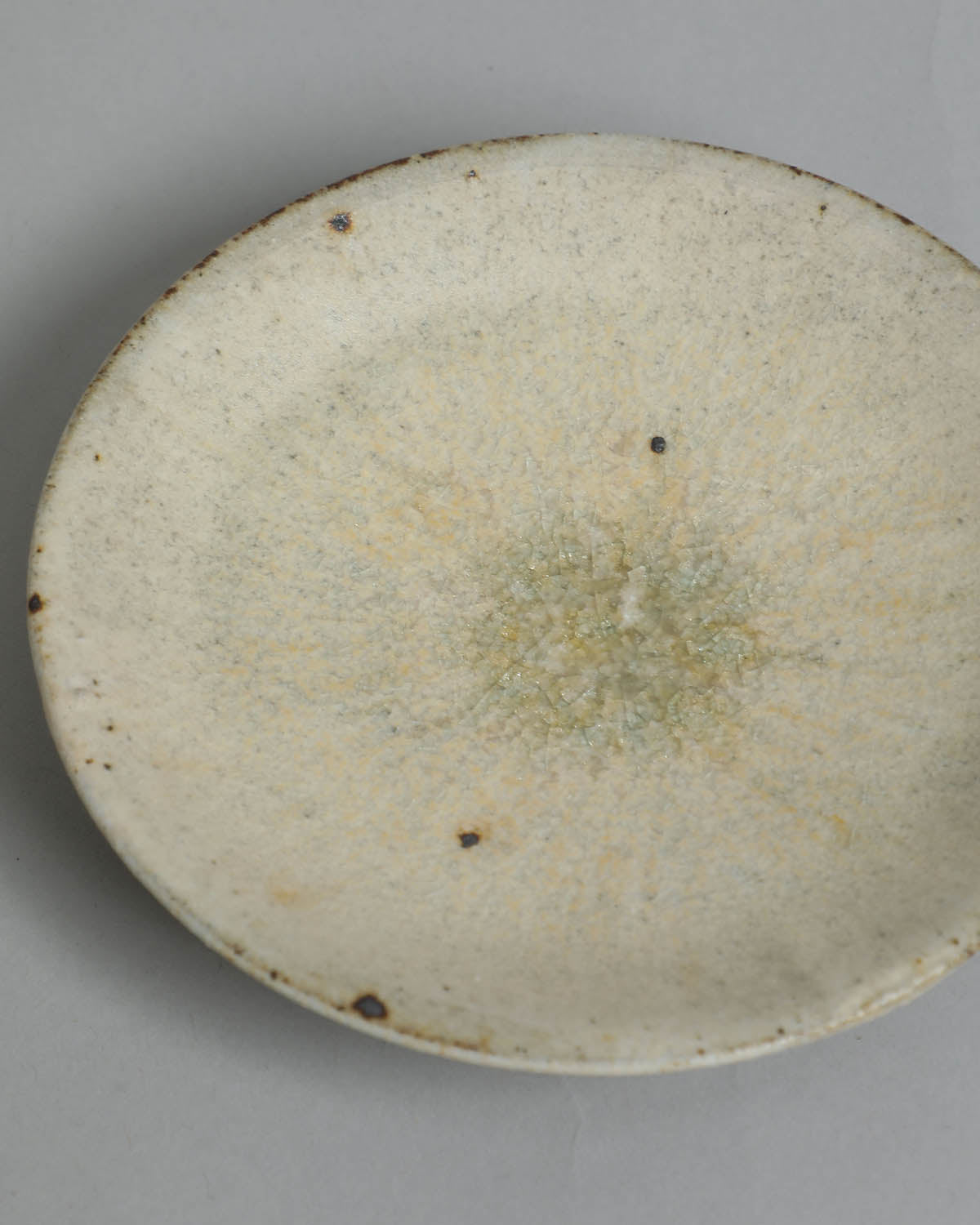 4-INCH PLATE - ASH GLAZE