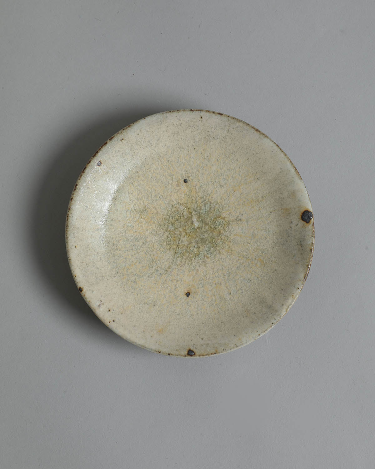 4-INCH PLATE - ASH GLAZE