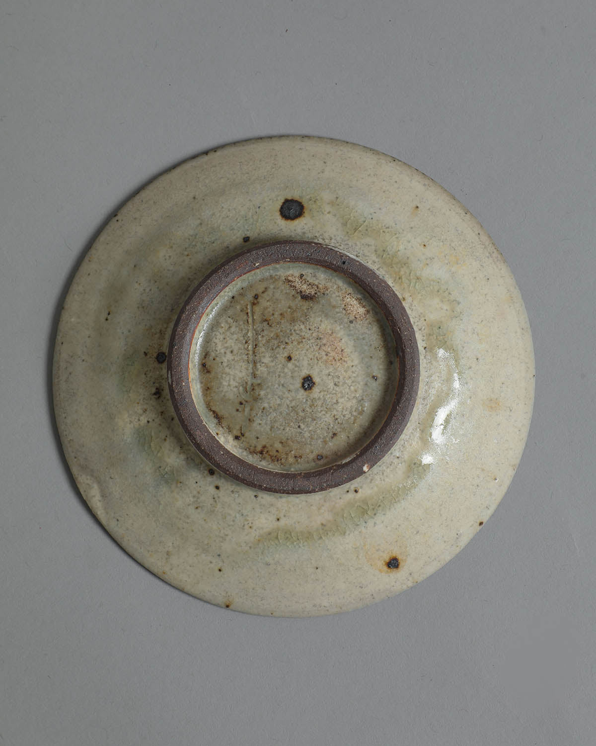 4-INCH PLATE - ASH GLAZE