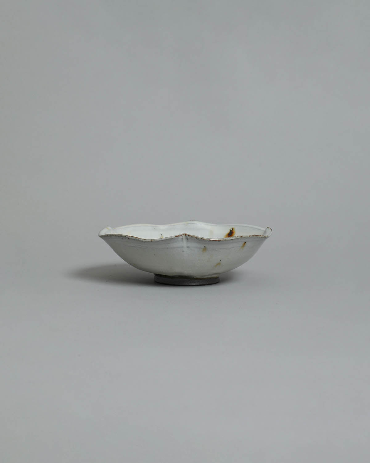 5-INCH SQUARE BOWL - WHITE GLAZE