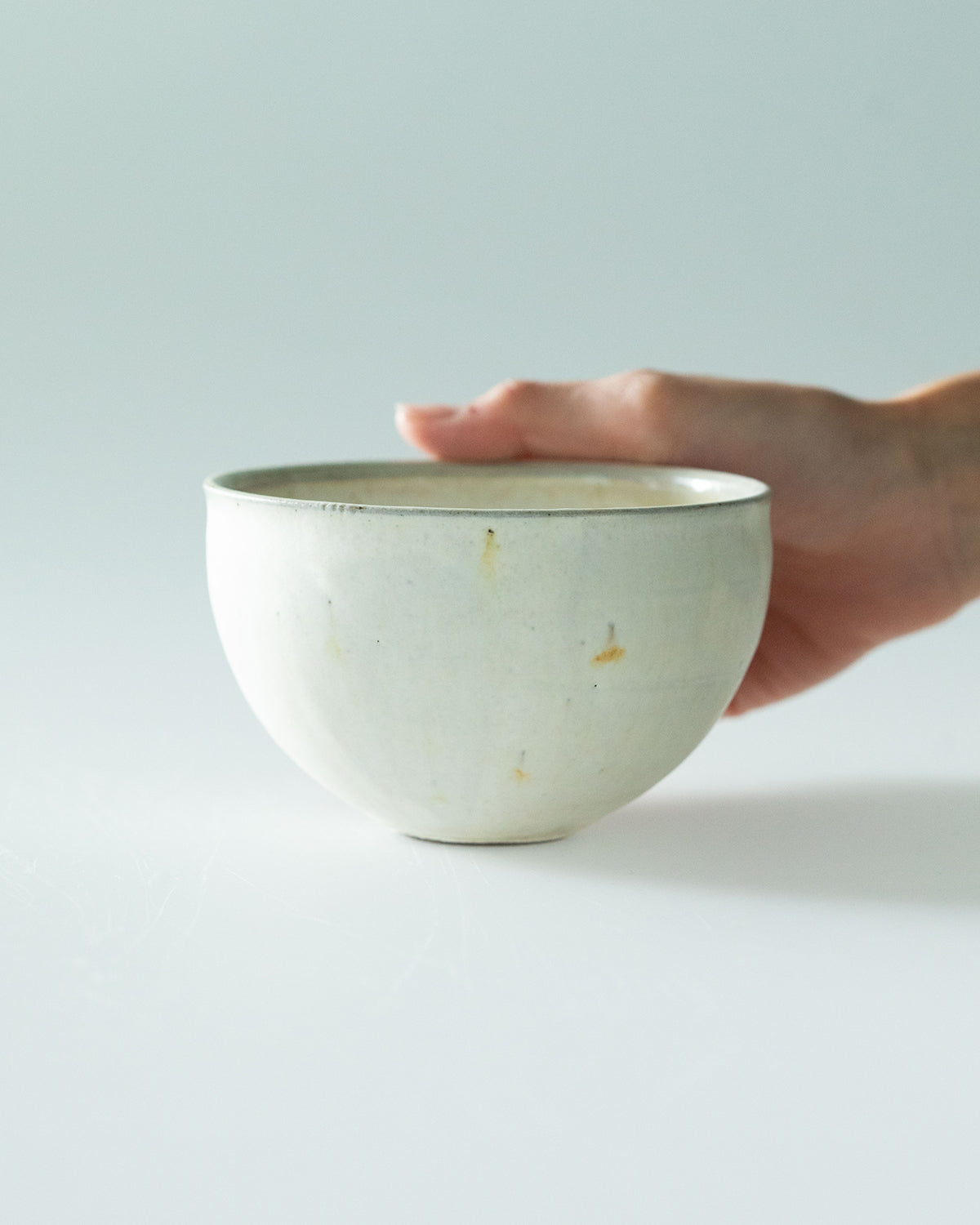 カフェオレボウル - 灰粉引