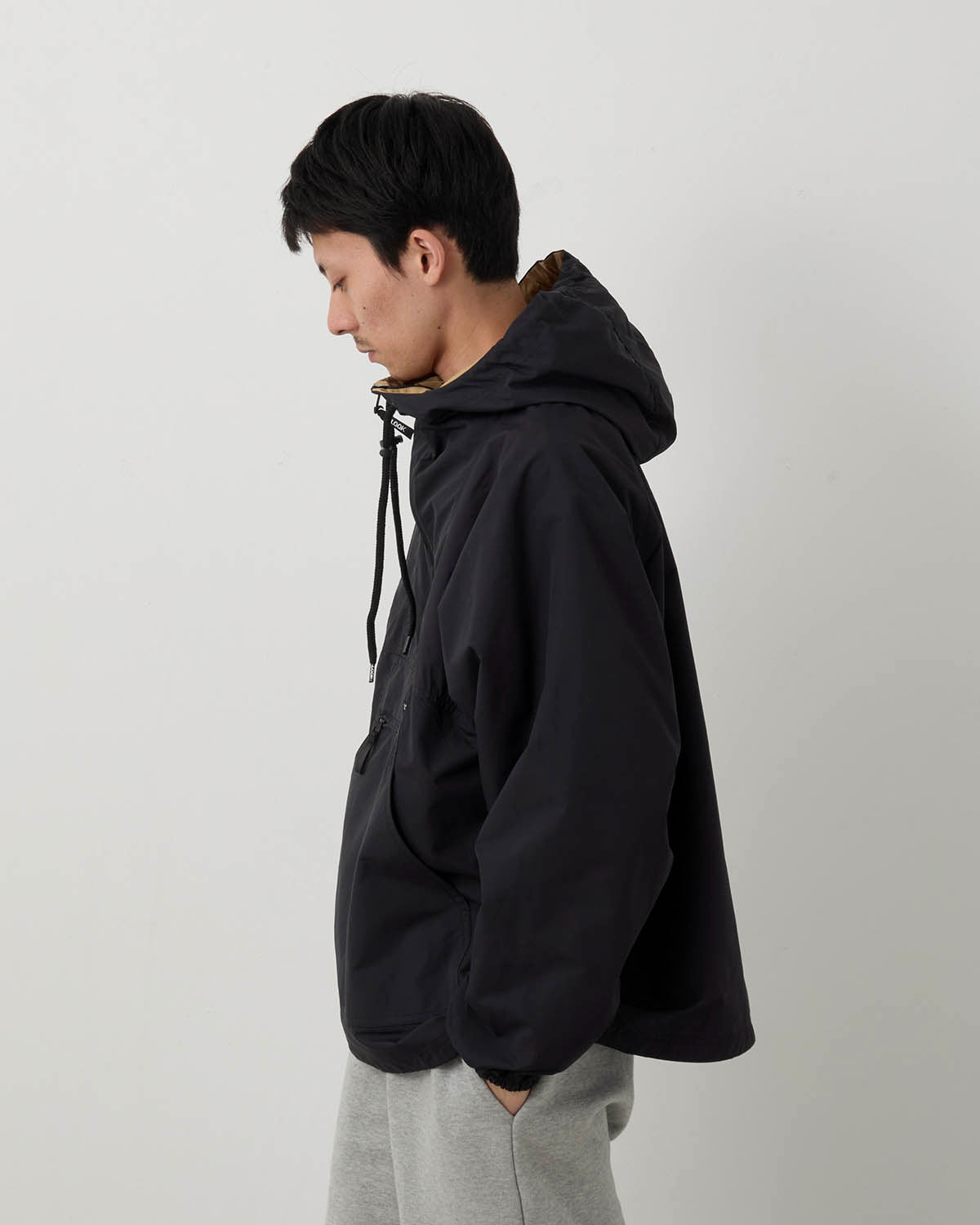NYLON ANORAK HOODIE