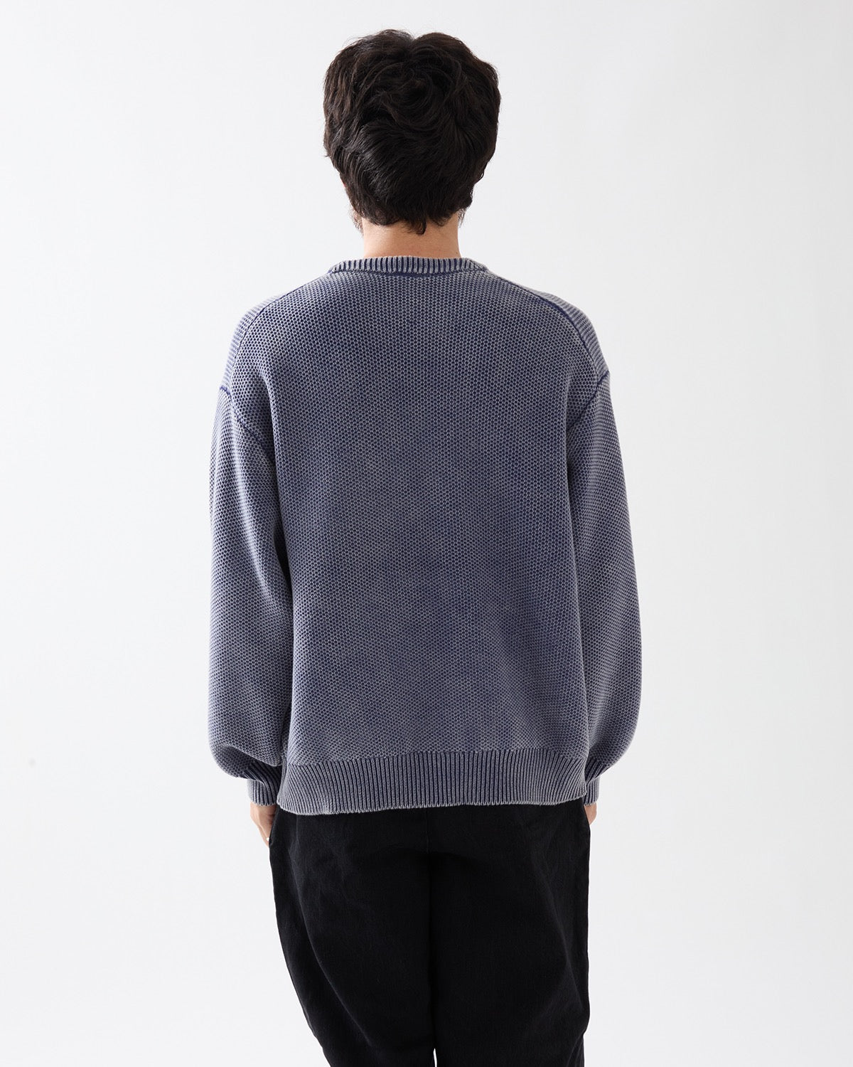 WAFFLE KNIT CREW