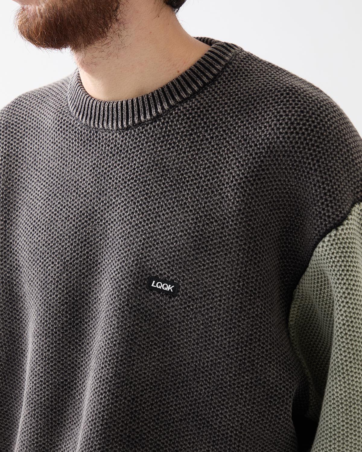 WAFFLE KNIT CREW