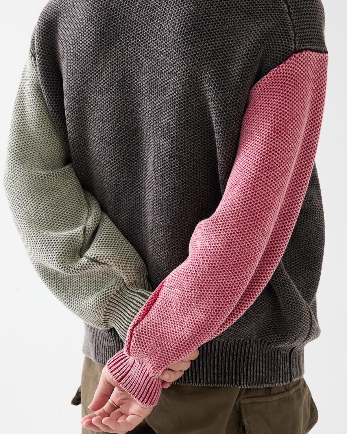 WAFFLE KNIT CREW