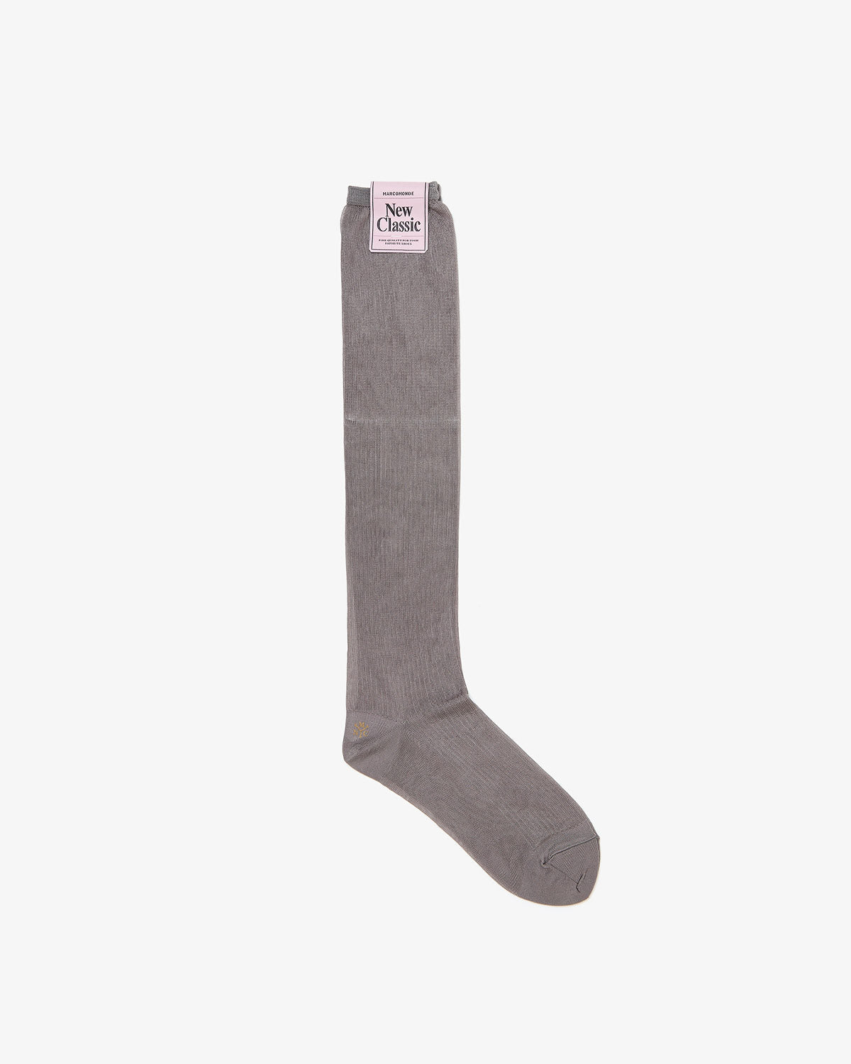 SHEER RIBBED HIGH SOCKS