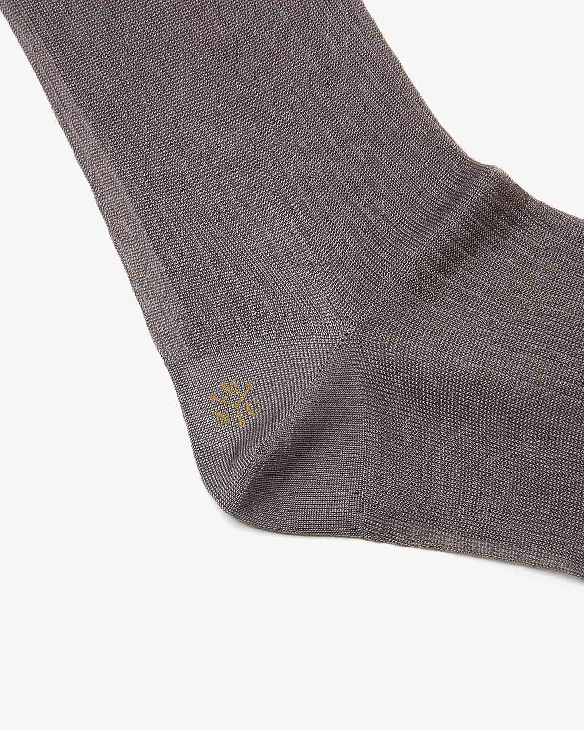 SHEER RIBBED HIGH SOCKS