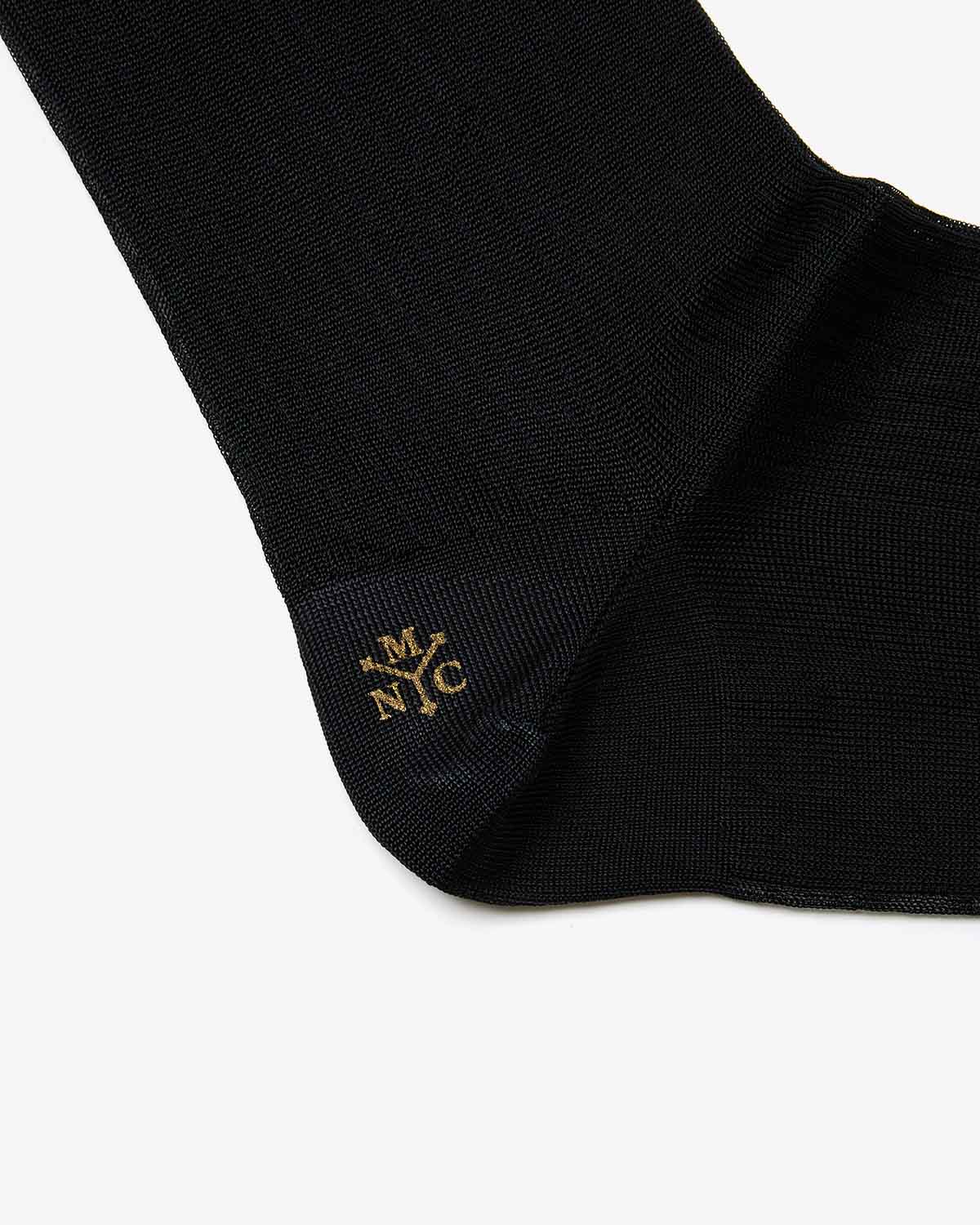 SHEER RIBBED HIGH SOCKS