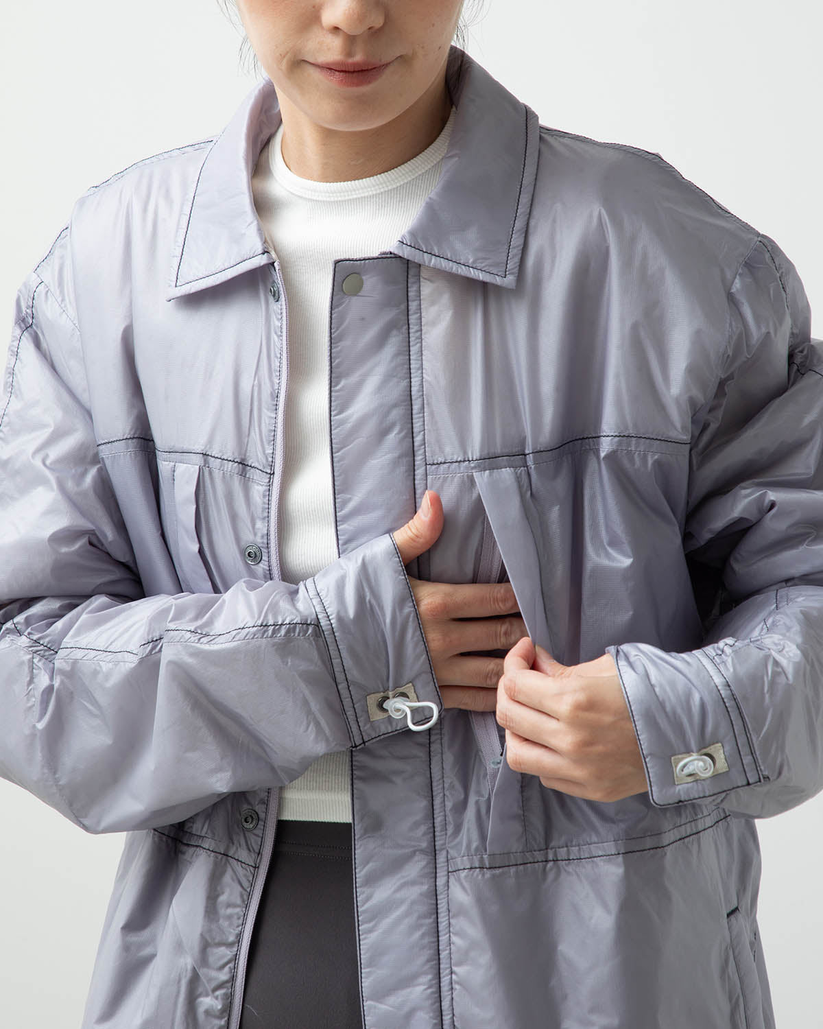 NYLON PUFFER SHIRTS