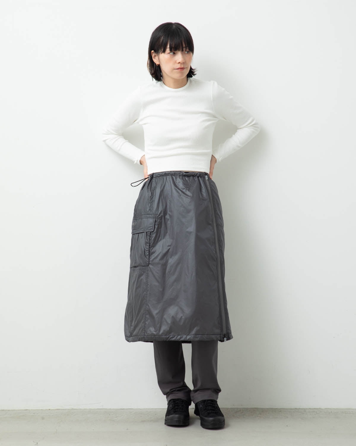 NYLON PUFFER SKIRT