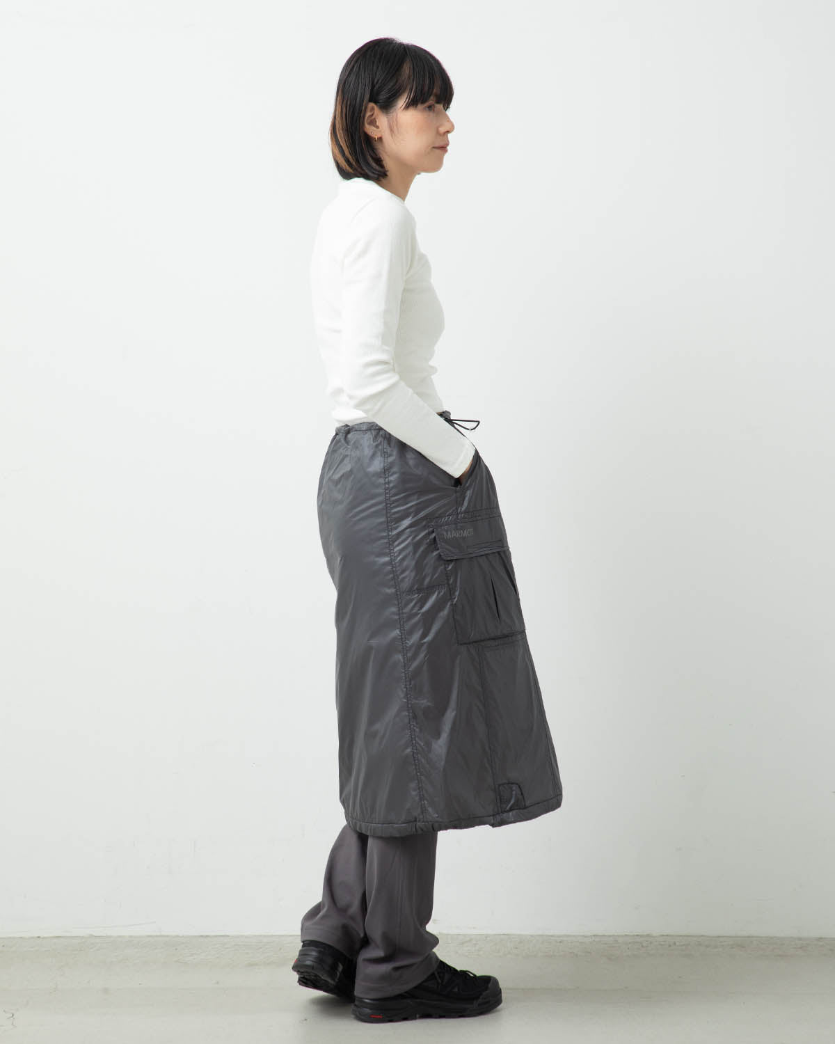 NYLON PUFFER SKIRT