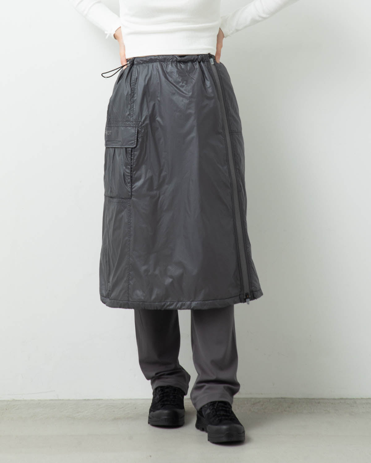 NYLON PUFFER SKIRT