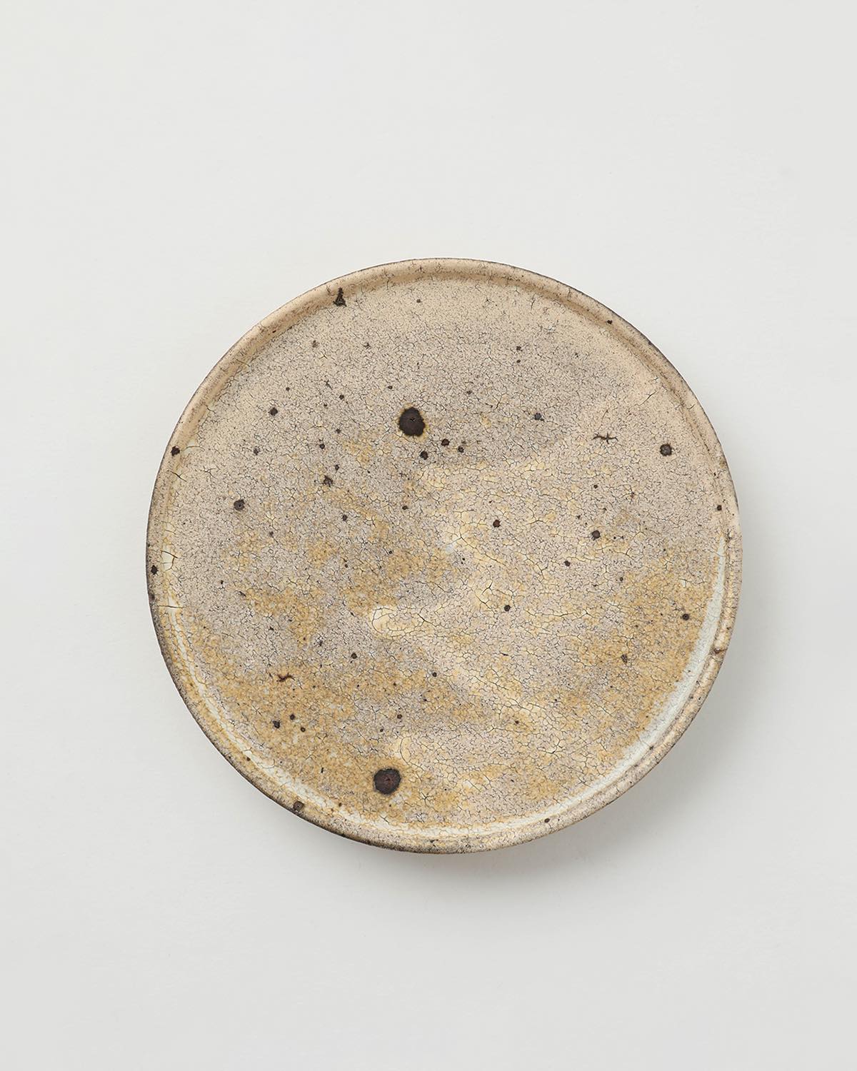 高台付き平皿 (小)  - サンド