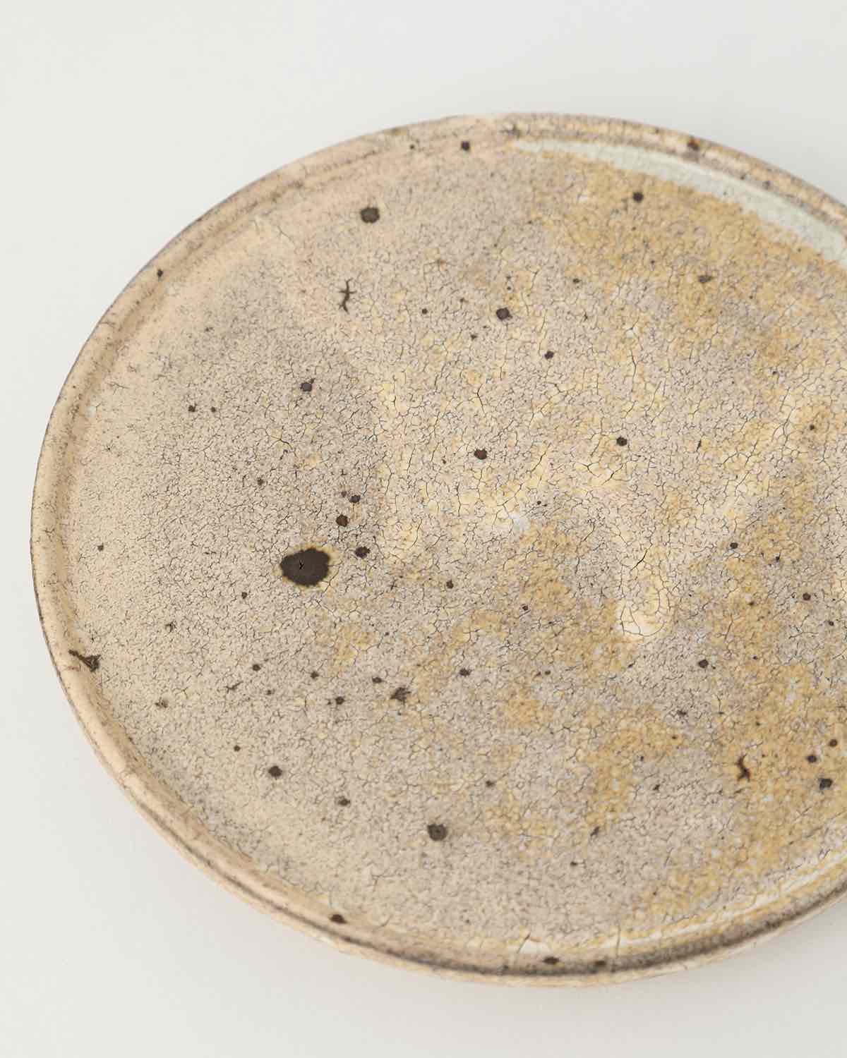 高台付き平皿 (小)  - サンド