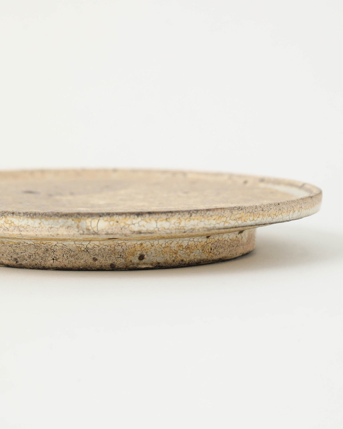 高台付き平皿 (小)  - サンド