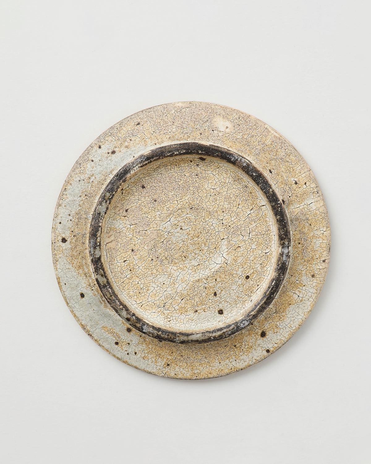 高台付き平皿 (小)  - サンド