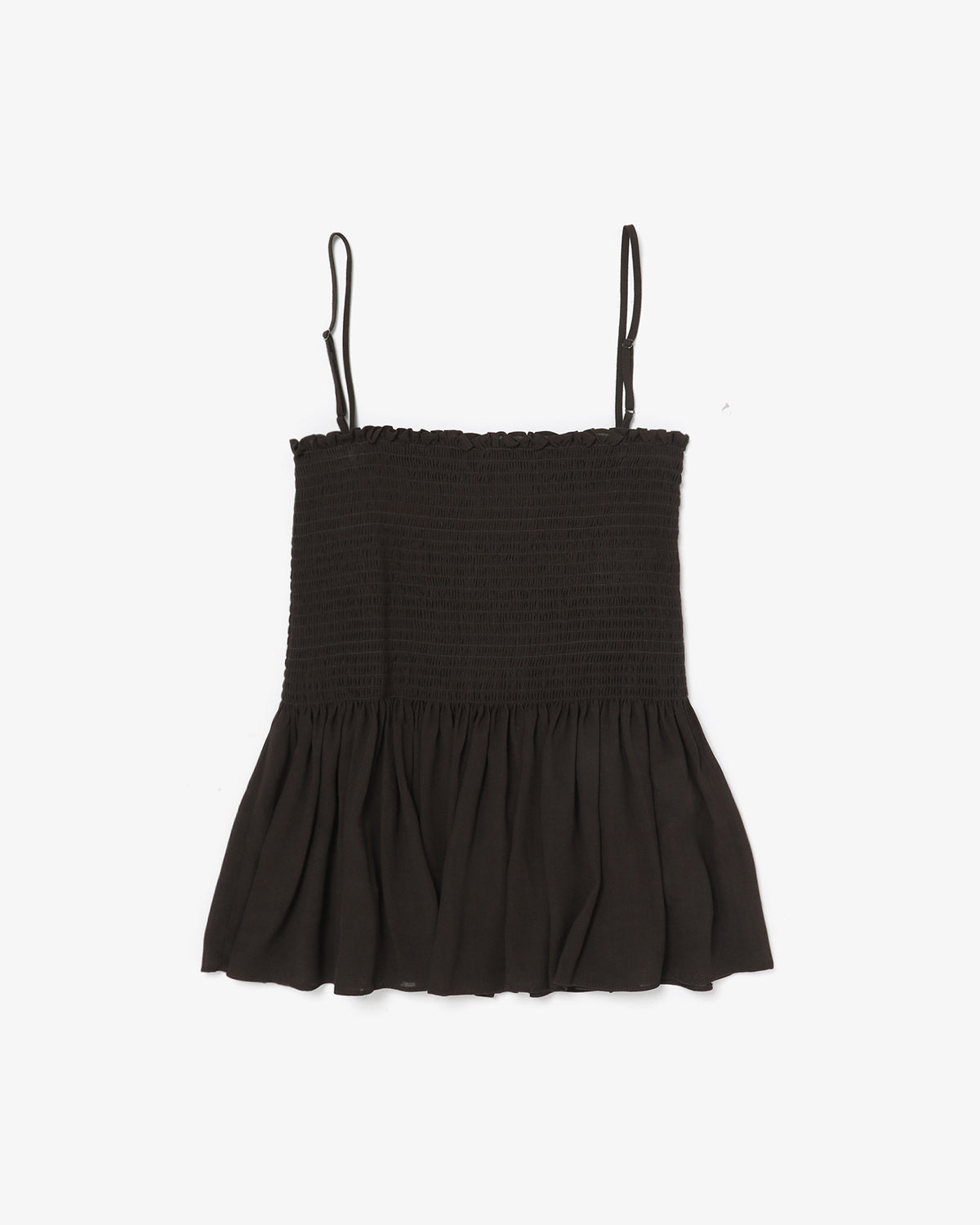 DRAPED SHIRRED SLEEVELESS
