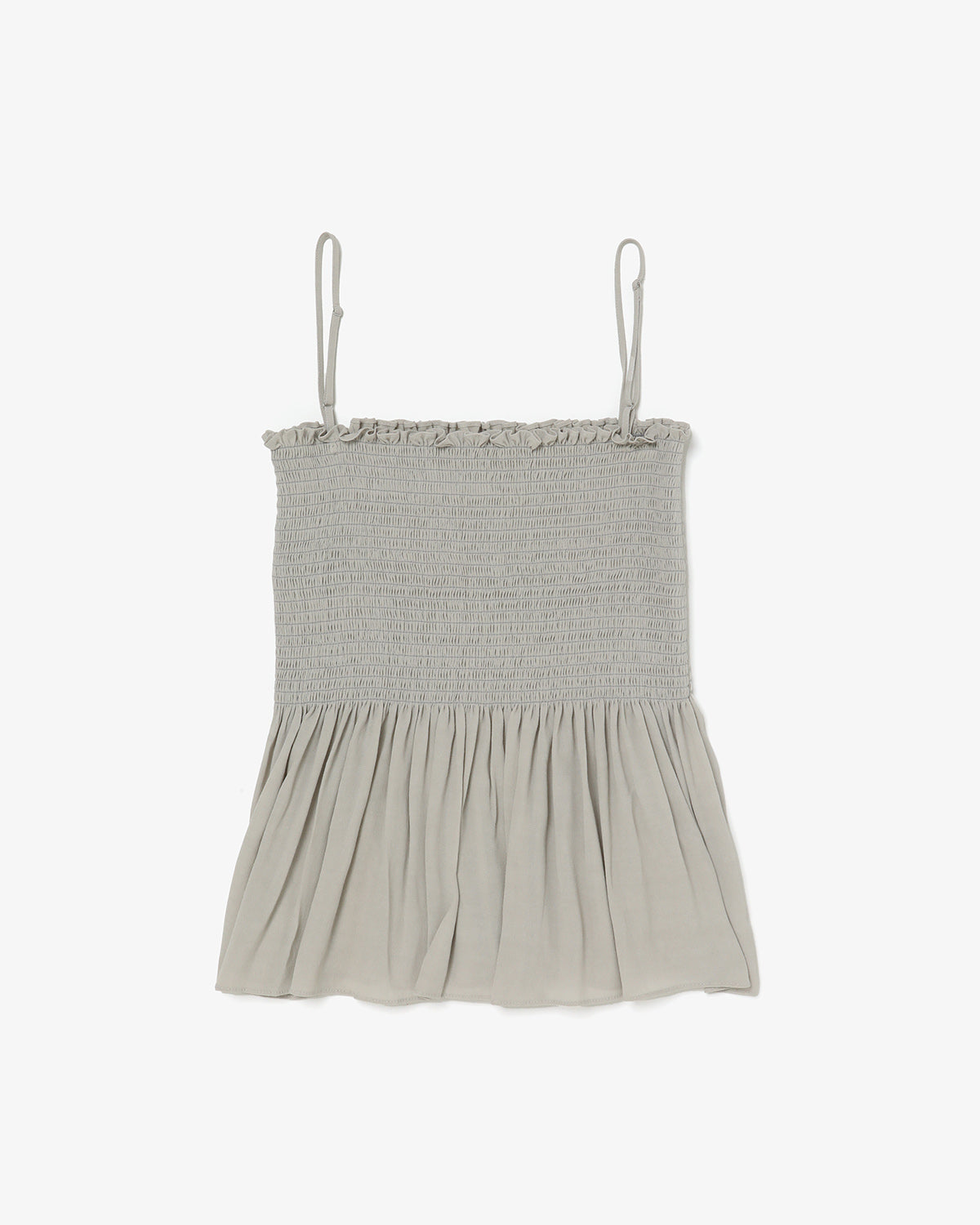 DRAPED SHIRRED SLEEVELESS