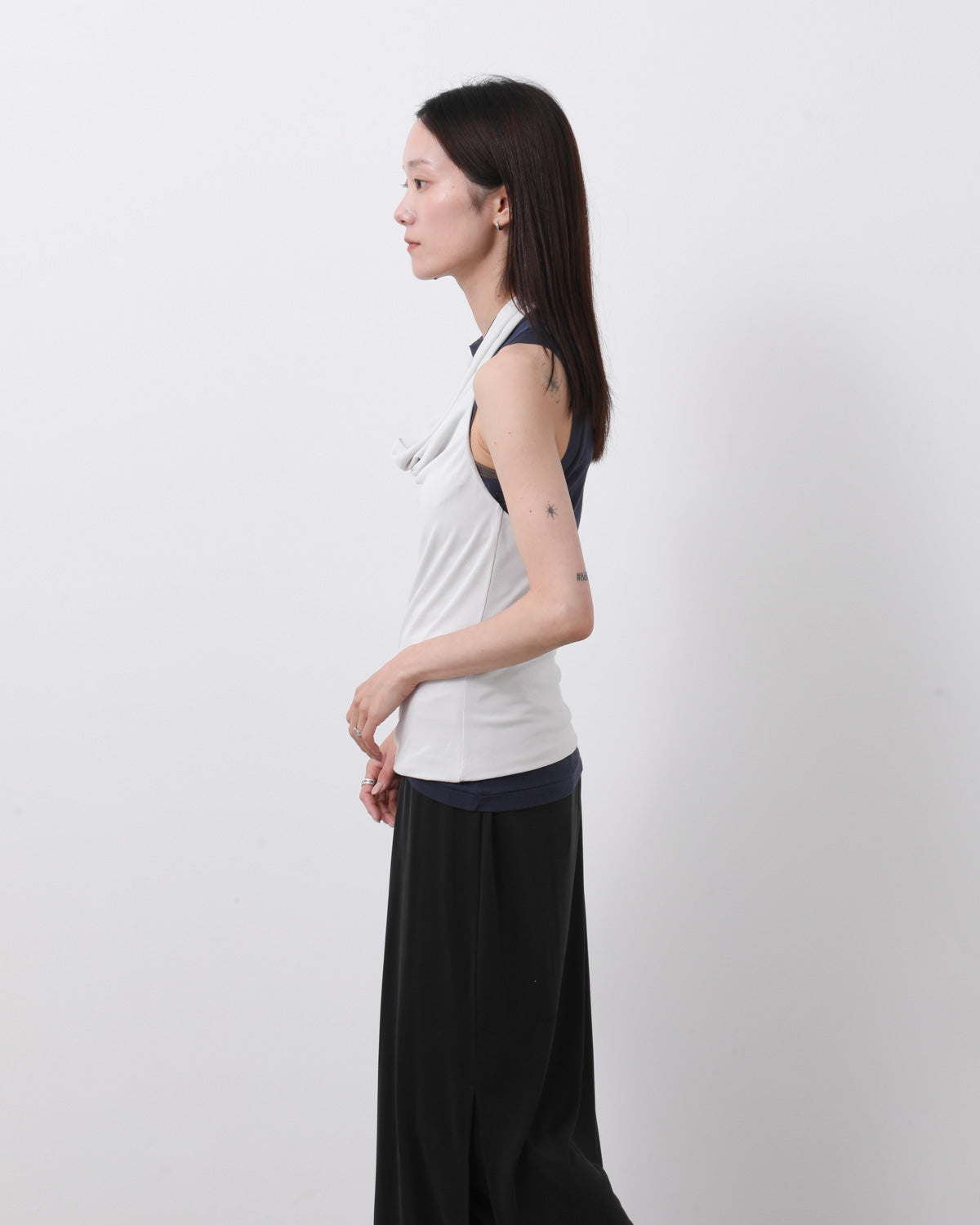 DRAPED HALTER TOP