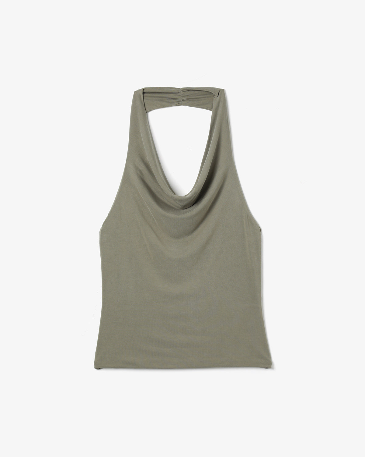 DRAPED HALTER TOP