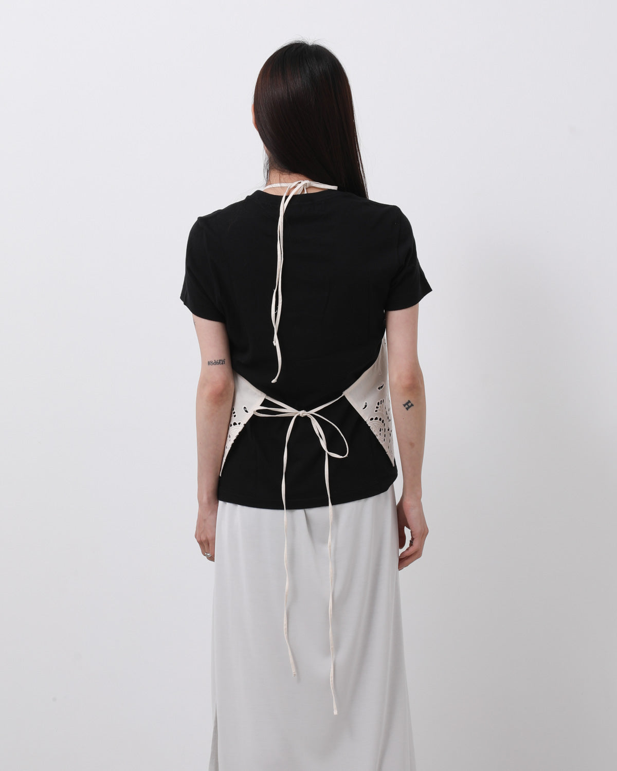 PAISLEY EYELET COTTON APRON