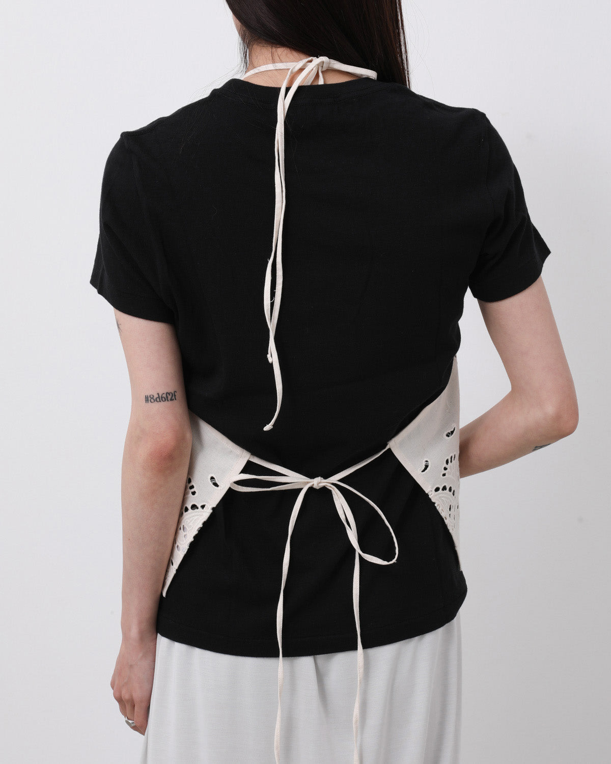 PAISLEY EYELET COTTON APRON
