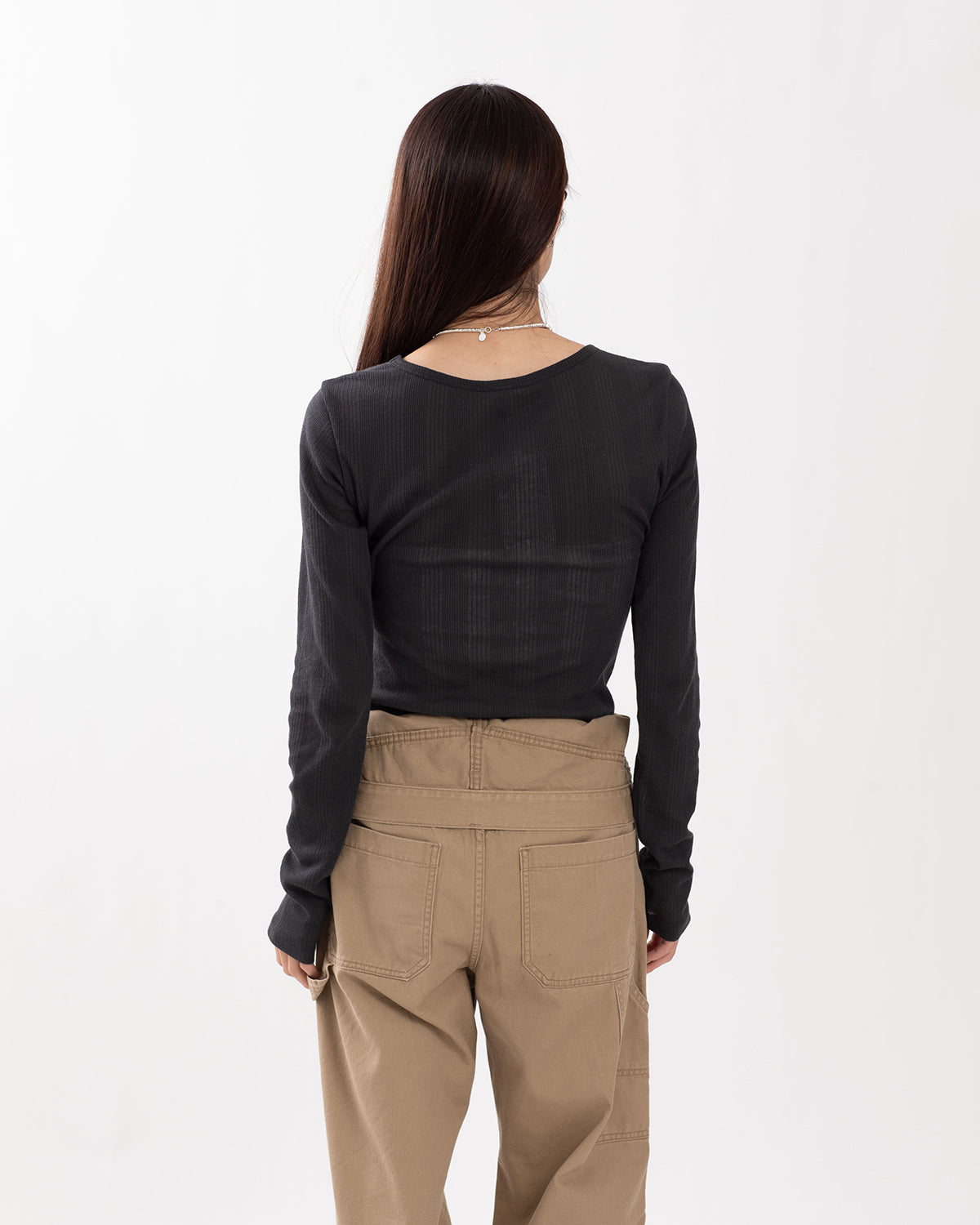 TEXTURED RIB LONG SLEEVE